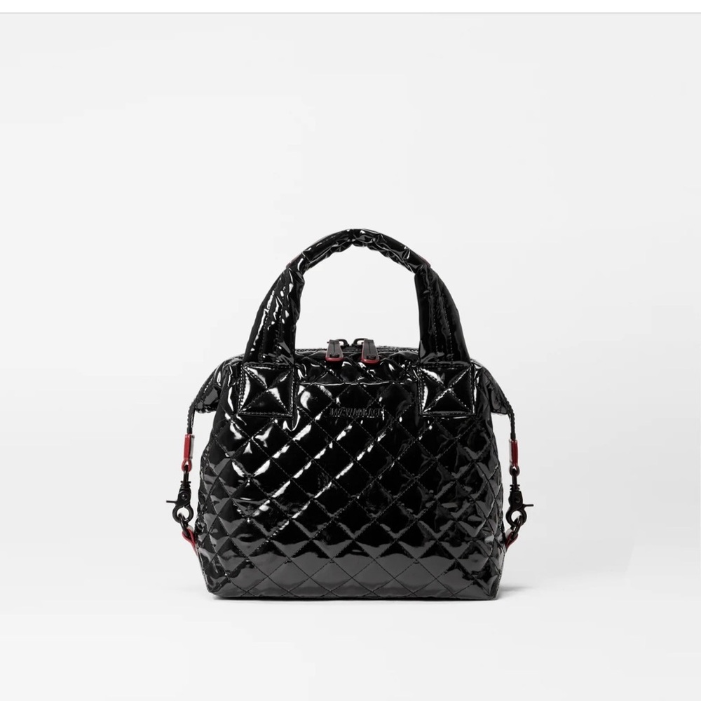 MZ Wallace black lacquer small Sutton deluxe